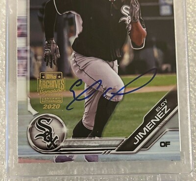 2019 Bowman Chrome Eloy Jimenez AUTO RC #'d /40 '20 Topps Archives