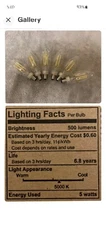 6 Pack GE Daylight LED B10C Candelabra Base Bulbs 60W  5W Decorative Candle