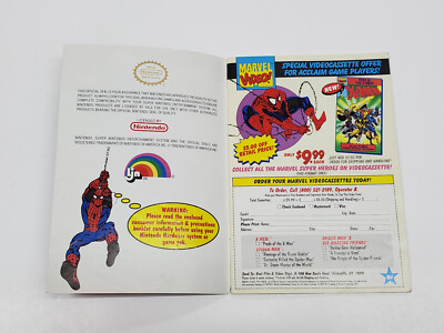 Spider-Man X-Men Arcade's Revenge SNES Super Nintendo Manual Only