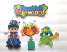 3D UPick Boy Girl Halloween Canning Fall Card Scrapbook Embellishment