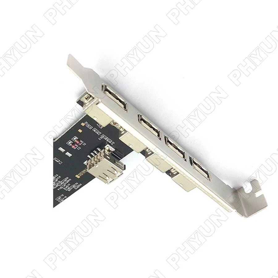 4 External Ports 1 Internal Port Shared Port USB 2.0 PCI Expansion Card 480Mbps - Image 4 of 4