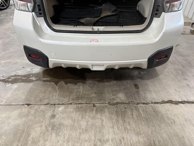 13-17 SUBARU XV CROSSTREK REAR BUMPER COVER SATIN WHITE PEARL 37J