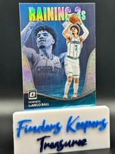 LaMELO BALL~2022-23 DONRUSS OPTIC BASKETBALL*RAINING 3's*#12 PRIZM~HORNETS