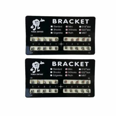 Boutons De Manchette Staffe Ortodontiche AZDENT 10 Kit: Mini/standard MBT/ Roth, Slot .022/.018, Ganci 3-4-5, Per Laboratori Staffe Metallo Per Ortodonzia - Foto 6