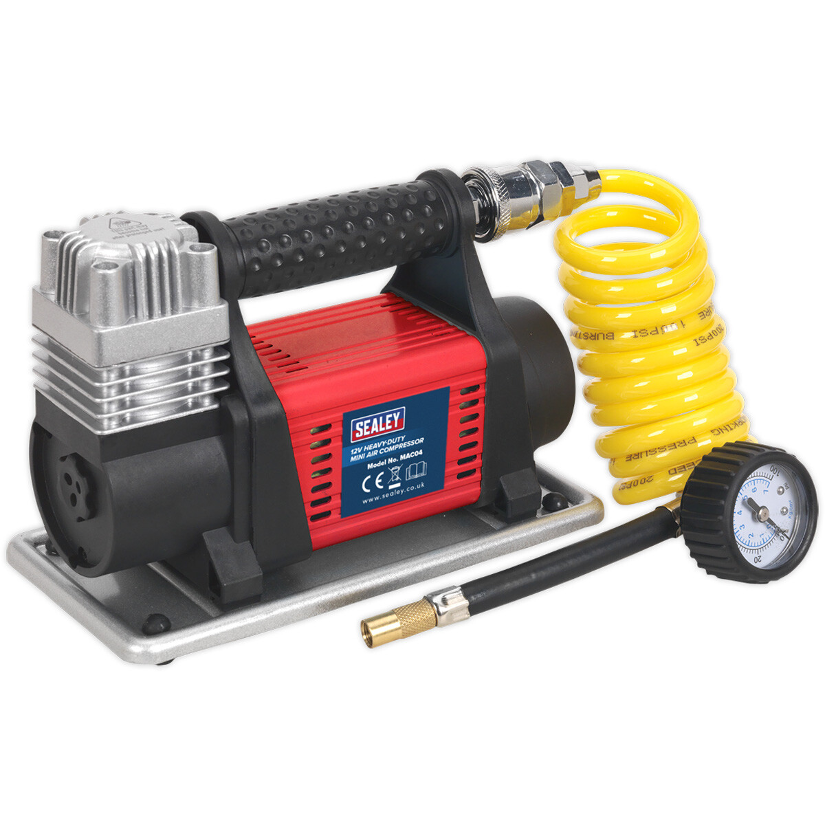 Gonfiatore/mini Compressore D'aria Portatile Heavy Duty 12V - Pompa Max 100PSI - Miniatura 4