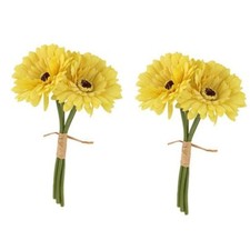 12 x Artificial Gerbera Flowers - Various Colours