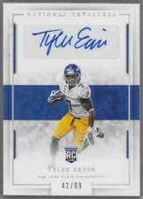 2016 Panini National Treasures Collegiate Tyler Ervin /99 Auto RC#106 free agent