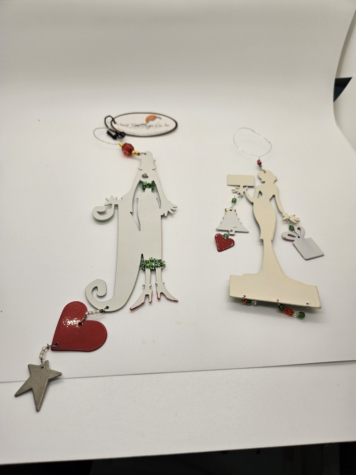 2 Sunset Vista Designs Christmas Ornaments Divas Ladies Shopping eBay