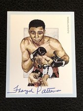 FLOYD PATTERSON 1991 VICTORIA GALLERY BOXING SIGNED AUTOGRAPHED CARD #10 SGC
