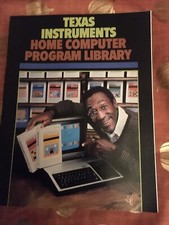VTG 1982 Texas Instruments Home Computer Program Library TI Catalog Bill Cosby