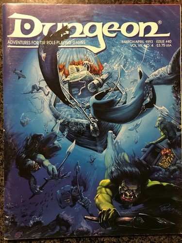 ✰SHIPS FREE/US✰ AD&D/D&D ✰ DUNGEON Magazine # 40 ✰ Dragonlance/Underwater/Eagles - Picture 3 of 7