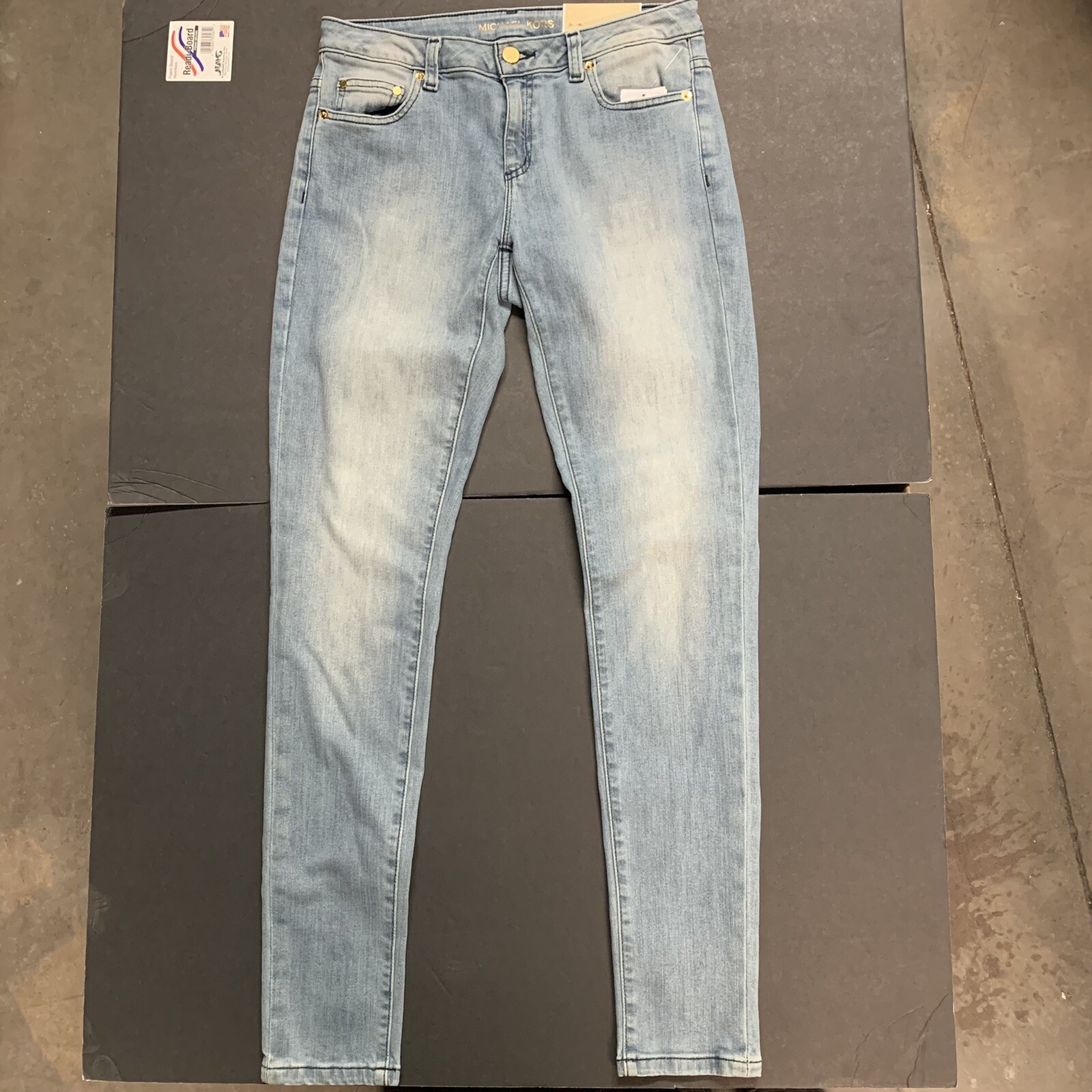 NWT Michael Kors Izzy Skinny Jeans Size 2 Mid-rise Slim Through Hip And Thigh