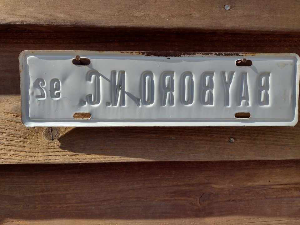 Bayboro, NC City License Plate 1992 eBay