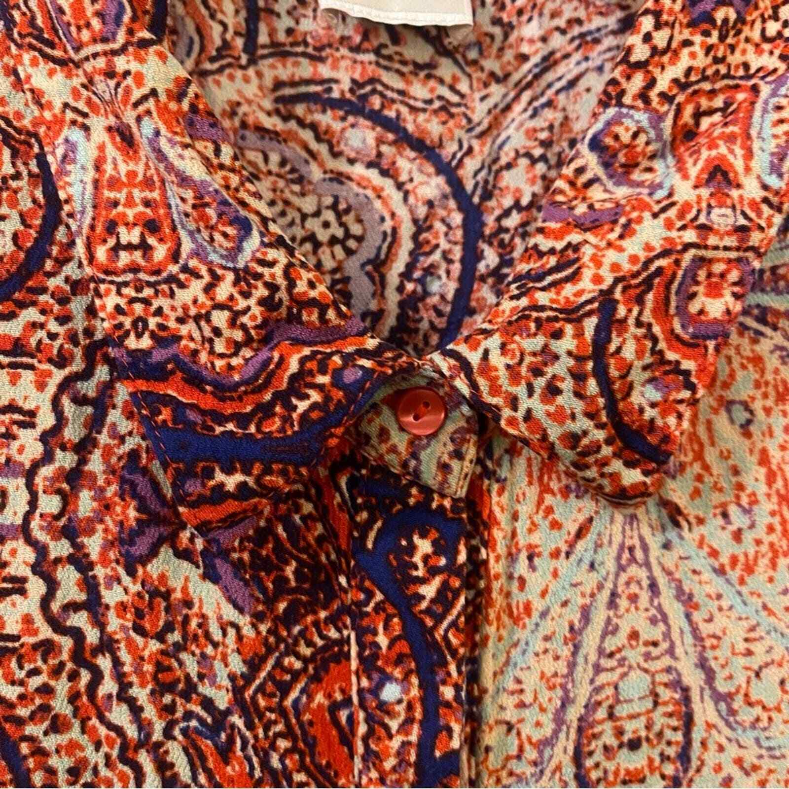 Multicolored Collared Button Front Sleeveless Tun… - image 3