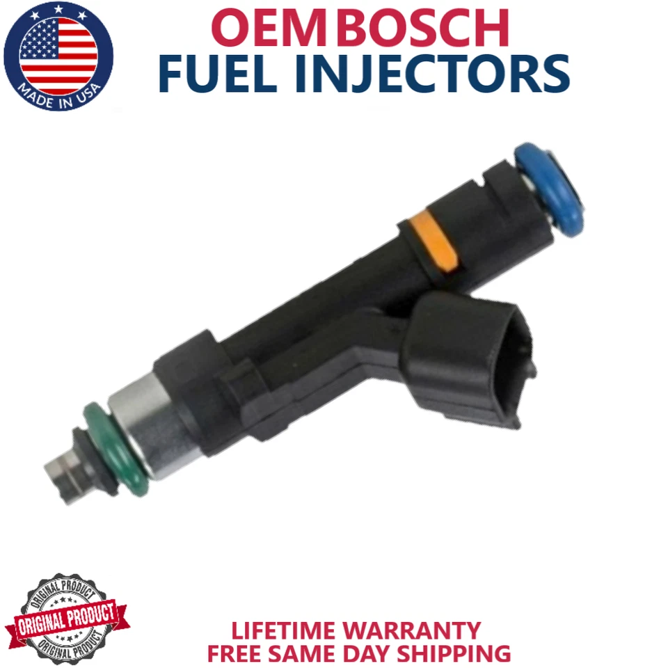 x4 Inyectores de combustible OEM BOSCH para Mazda 3, 5, 6, MX-5 Miata 2004-2015 2,0 L/2,3 L I4 Foto 2 de 3