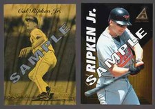 1995 (2) Pinnacle Select Certified / Zenith #3-12 Cal Ripken Jr Samples Orioles