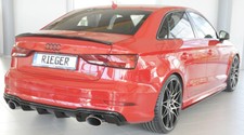 Rieger CUP Diffusor SCHWARZ für Audi S3 A3 8V 8VS S-Line Heck Ansatz Sport ER