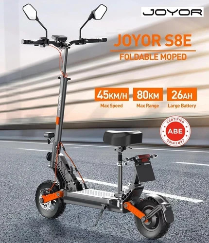 10" JOYOR S8-E Monopattino Elettrico 800W Sedile Regolabile E-Scooter Pieghevole - Zdjęcie 1 z 20