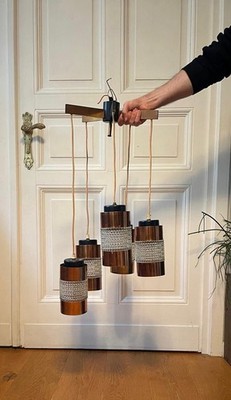Mid-Century Modern Cascade Pendant Light 1960s Or 1970s Ceiling Lamp E27 Vintage