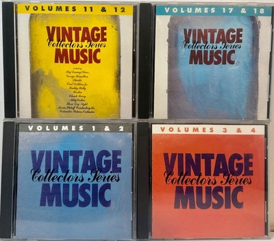 Vintage Collector's Series Music 4 cd VOL 1,2/3,4/11,12/17,18 RARE OOP NICE