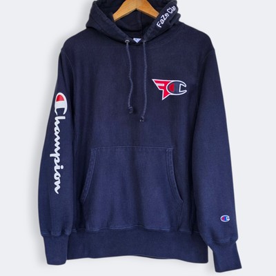 HOT Clan Hoodie Faze X Champion Navy Blue Faze Clan X