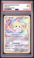 2020 POKEMON SWORD & SHIELD VIVID VOLTAGE #119 JIRACHI PSA 9