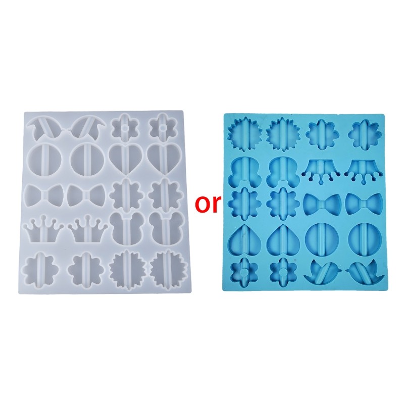 Straws Decoration Buckle Epoxy Resin Mold Handmade Ornaments Silicone Mould DIY