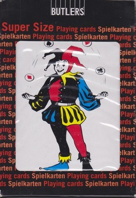 Butlers Super Size Playing Cards ca. 18,5 x 12,5 cm. 52 Spielkarten + 2 Joker