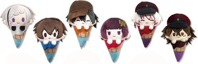 Bungo Stray Dogs Ice Cream Plüsch 6er Set BOX A Sortiment Puppe Stofftier Tap...