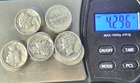 90% Silver Bullion Coins/ 3.85 OZ SILVER Mercury Dimes- Circulated  (50)