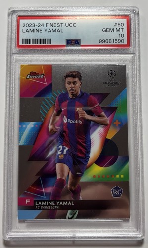 2023 Topps Finest Lamine Yamal Rookie Psa 10 ( Gem Mint )