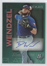 2020 Bowman Platinum Wal-Mart Top Prospects Green 51/99 Davis Wendzel Auto 0y6s