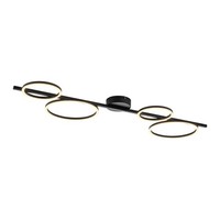 Led Deckenlampe Metall 120 Cm Lang Groß 3000 K Schwarz Modern Deckenleuchte