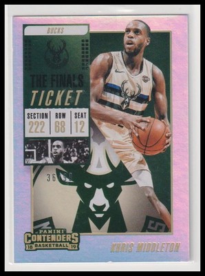 Khris Middleton 2018-19 Panini Contenders - The Finals Ticket #31 - /99