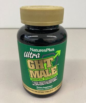 Nature's Plus Ultra GHT Male 90 Tablets Natural Male Hormone Booster - Exp 2028