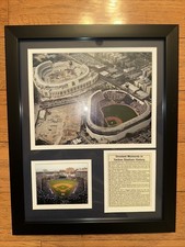 Yankee Stadium- Old and New Historical Collectible | Framed Photo Collage Wal...