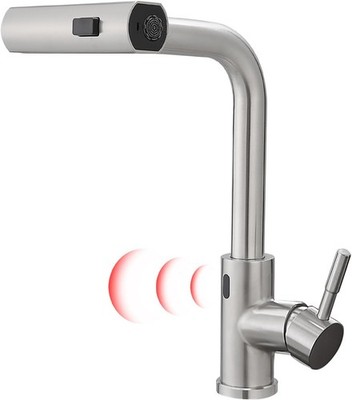 Sensor Touch Kitchen Faucet Brushed Nickel