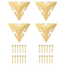 4 Pcs 35mm Decorative Box Corner Cover, Corner Protector, Gold