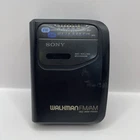 Sony Walkman WM-FX101 AM/FM Radio Portable Cassette Tape Player Black AS IS Vtg