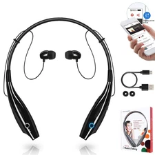 Wireless Earbuds Neckband Bluetooth Headphones Stereo Headsets For Smart Phone