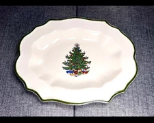 Christmas Tree Cuthbertson oblong plate - UnUsed!