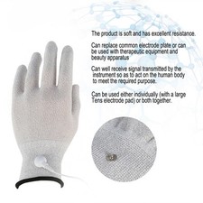 Electrode Gloves 1 Pair L Conductive Electrode Massage Gloves For Beauty Machine