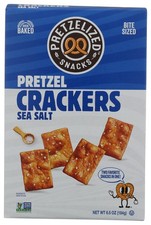 Pretzel Crackers Sea Salt By Pretzelized Snacks 6.5 Ounce Oz
