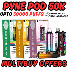 Pyne Pod Click 50K Prefilled Vape Pod Kit 50,000 Puffs 20mg Nic Salt OLED
