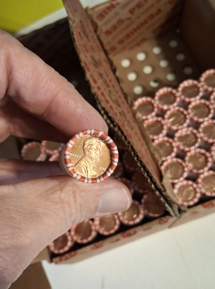 50 Rolls Box 2024 P/D Lincoln 25 P 25 D Penny Cent Shield Rolls - Image 3 of 3