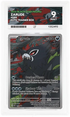 Pokémon TCG Zarude 088 Promo Ace 9 Mint Black Star Promo Pitch Black UK