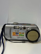 Sony Cyber-Shot DSC-P30 Digital Camera Silver 1.3MP Tested Works
