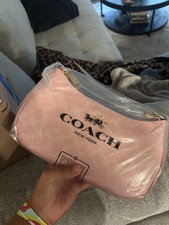 Coach New York Pink Signature Shoulder Bag, Z...