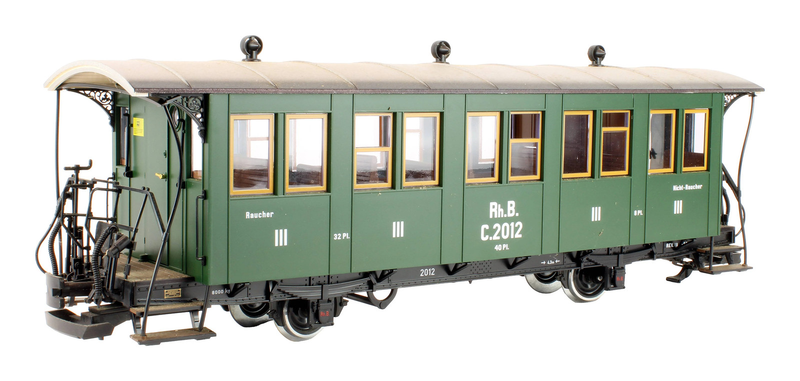 LGB ' G GAUGE' 30340 RHB GREEN C2012  PASSENGER CAR
