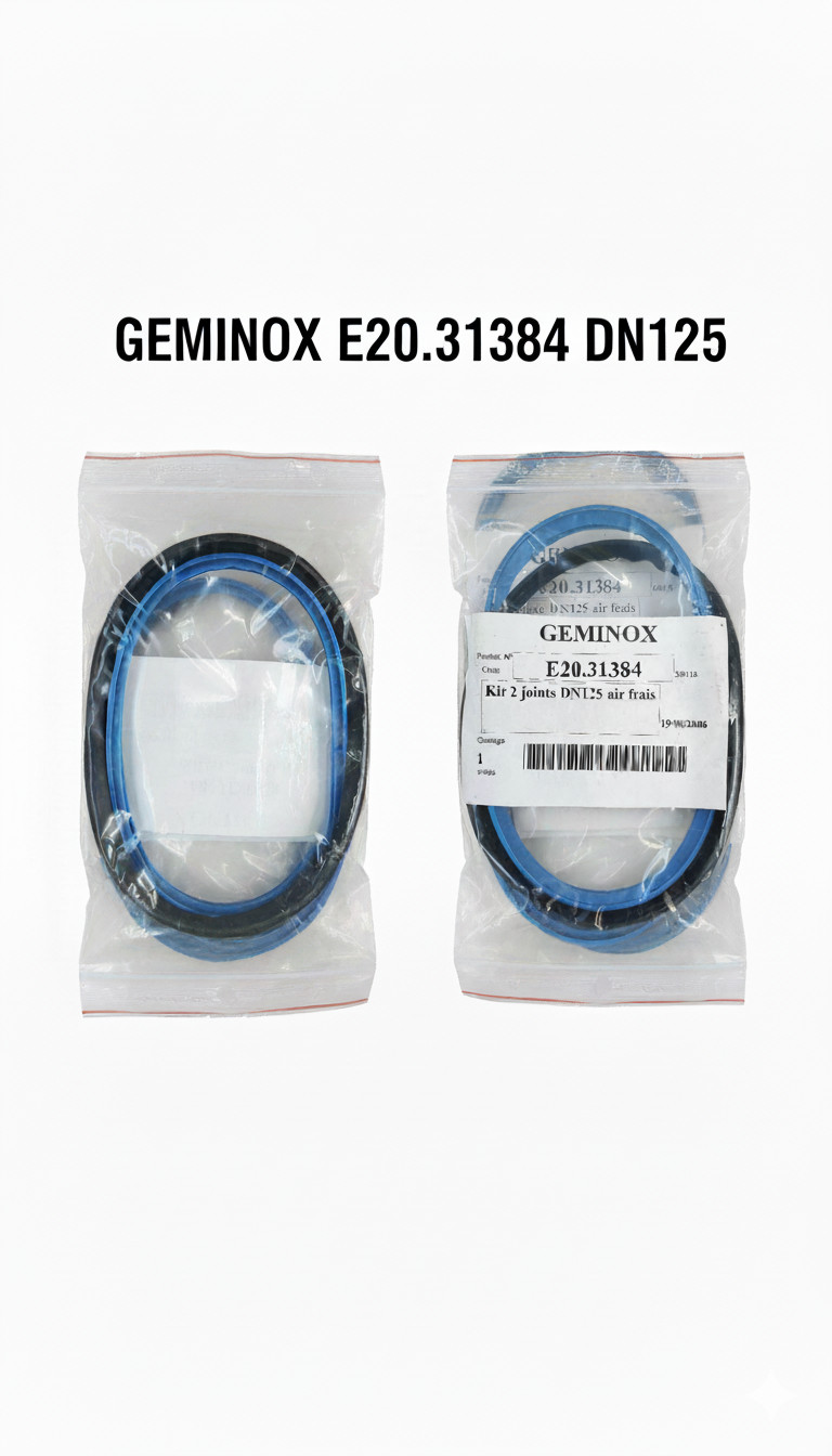 Kit joint conduit air frais DN125 GEMINOX E20.31384 pour isolation admission chaudière